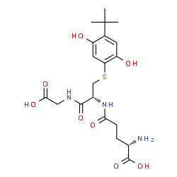 5-(S-glutathionyl)-2-tert-butylhydroquinone structure