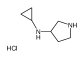 N-cyclopropylpyrrolidin-3-amine hydrochloride structure