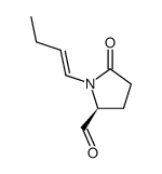 2-Pyrrolidinecarboxaldehyde,1-(1-butenyl)-5-oxo-,(S)-(9CI)结构式