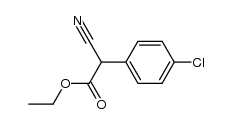 2-(4-氯苯基)-2-氰基乙酸乙酯结构式