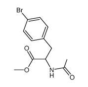 methyl 2-acetamido-3-(4-bromophenyl)propanoate Structure