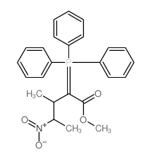 Pentanoic acid,3-methyl-4-nitro-2-(triphenylphosphoranylidene)-, methyl ester Structure