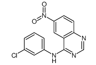 N-(3-chlorophenyl)-6-nitroquinazolin-4-amine结构式