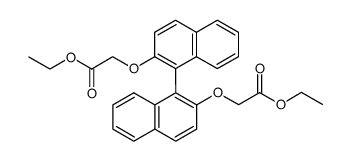 2,2'-bis(ethoxycarbonylmethoxy)-1,1'-binaphthalene Structure