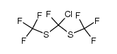 Chlorofluorobis(trifluoromethylthio)methane结构式