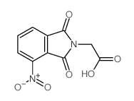 (4-硝基-1,3-二氧代-1,3-二氢-2-异吲哚)-乙酸结构式