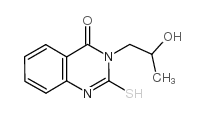 3-(2-羟基丙基)-2-疏基喹唑啉-4(3h)-酮结构式