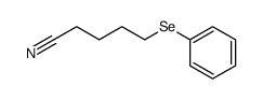 5-benzeneselenyl-1-pentanonitrile Structure