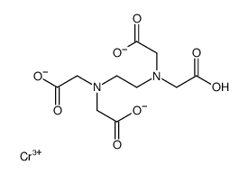 2-[2-[bis(carboxylatomethyl)amino]ethyl-(carboxymethyl)amino]acetate,chromium(3+) Structure