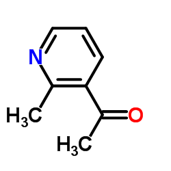 1-(2-甲基吡啶-3-基)乙酮结构式