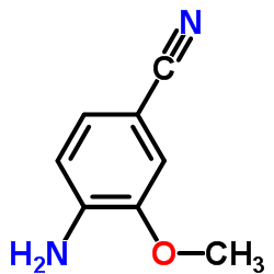 3-甲氧基-4-氨基苯甲腈结构式