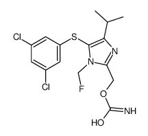 [5-(3,5-dichlorophenyl)sulfanyl-1-(fluoromethyl)-4-propan-2-ylimidazol-2-yl]methyl carbamate Structure