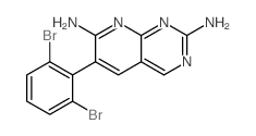 6-(2,6-二溴苯基)吡啶并[2,3-d]嘧啶-2,7-二胺结构式