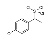 trichloro(1-(4-methoxyphenyl)ethyl)silane Structure