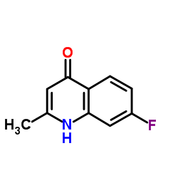 7-氟-4-羟基-2-甲基喹啉结构式