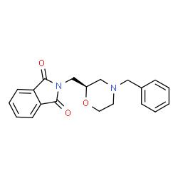 1H-Isoindole-1,3(2H)-dione, 2-[[(2R)-4-(phenylmethyl)-2-morpholinyl]methyl]- Structure