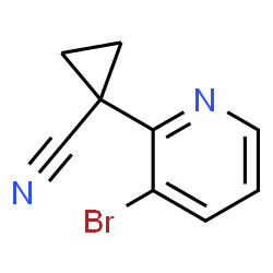 1-(3-溴吡啶-2-基)环丙烷甲腈结构式