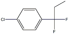 1-氯-4-(1,1-二氟丙基)-苯结构式