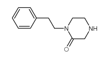 1-(2-苯基乙基)-2-哌嗪酮结构式