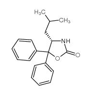 (S)-(-)-5,5-二苯基-4-异丁基-2-恶唑烷酮结构式