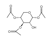 O1,O3,O4-Triacetyl-α-D-xylopyranose结构式