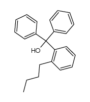 o-n-Butyl-triphenylcarbinol Structure