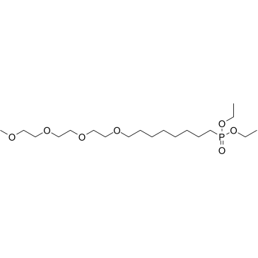 m-PEG4-C6-phosphonic acid ethyl ester结构式