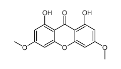 1,8-dihydroxy-3,6-dimethoxyxanthen-9-one结构式