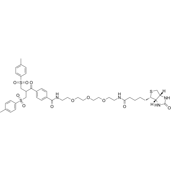 Biotin-PEG3-Bis-sulfone Structure