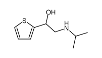 2-Isopropylamino-1-thiophen-2-yl-ethanol Structure