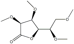 2-O,3-O,5-O,6-O-Tetramethyl-D-mannonic acid γ-lactone结构式