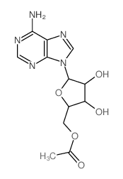 5'-O-乙酰基腺苷结构式