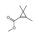 methyl 2,3,3-trimethylcyclopropene-1-carboxylate结构式