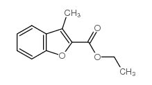 3-甲基苯并呋喃-2-羧酸乙酯结构式