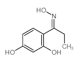1-Propanone,1-(2,4-dihydroxyphenyl)-, oxime结构式