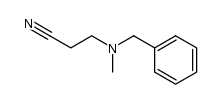 3-(N-benzyl-N-methylamino)propionitrile结构式