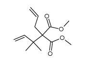 4,4-dicarbomethoxy-3,3-dimethyl-1,6-heptadiene Structure
