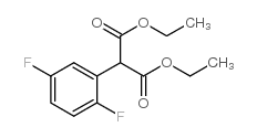 (2,5-二氟苯基)丙二酸二乙酯结构式