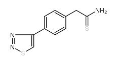 2-[4-(1,2,3-噻二唑-4-基)苯基]乙烷硫代酰胺结构式