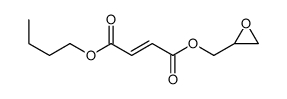 Fumaric acid 1-butyl 4-(oxiran-2-yl)methyl ester结构式