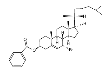 7α-bromocholest-5-en-3β-ol benzoate结构式