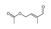 [(E)-3-methyl-4-oxobut-2-enyl] acetate结构式