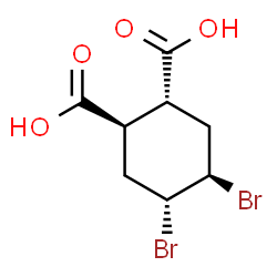 4,5-dibromocyclohexane-1,2-dicarboxylic acid, stereoisomer Structure