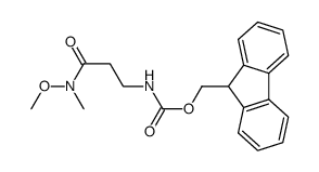 N-methoxy-N-methyl-3-(Fmoc-amino)-propionamide结构式