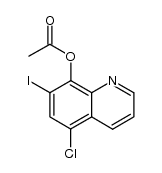 5-chloro-7-iodoquinolin-8-yl ethanoate结构式