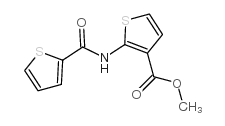 2-[(2-噻吩羰基)氨基]噻吩-3-羧酸甲酯结构式