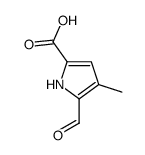 1H-Pyrrole-2-carboxylic acid, 5-formyl-4-methyl- (9CI) Structure