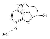 (4R,4aS,7R,7aR,12bS)-9-methoxy-3-methyl-2,4,4a,5,6,7,7a,13-octahydro-1H-4,12-methanobenzofuro[3,2-e]isoquinoline-7-ol,hydrochloride结构式