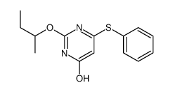 2-butan-2-yloxy-4-phenylsulfanyl-1H-pyrimidin-6-one Structure