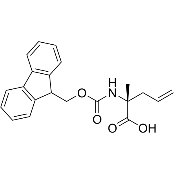 N-芴甲氧羰基-alpha-烯丙基-D-丙氨酸结构式